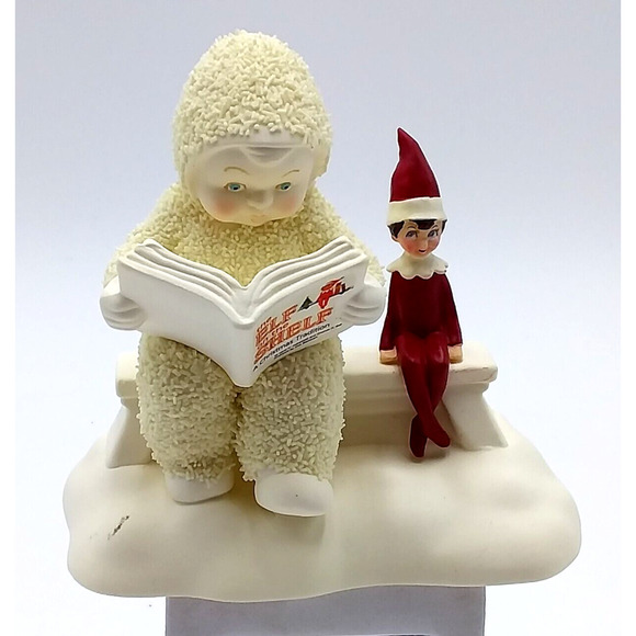 Department 56 The Elf On The Shelf Listens To A Story Snowbabies 2015 READ - Picture 1 of 10